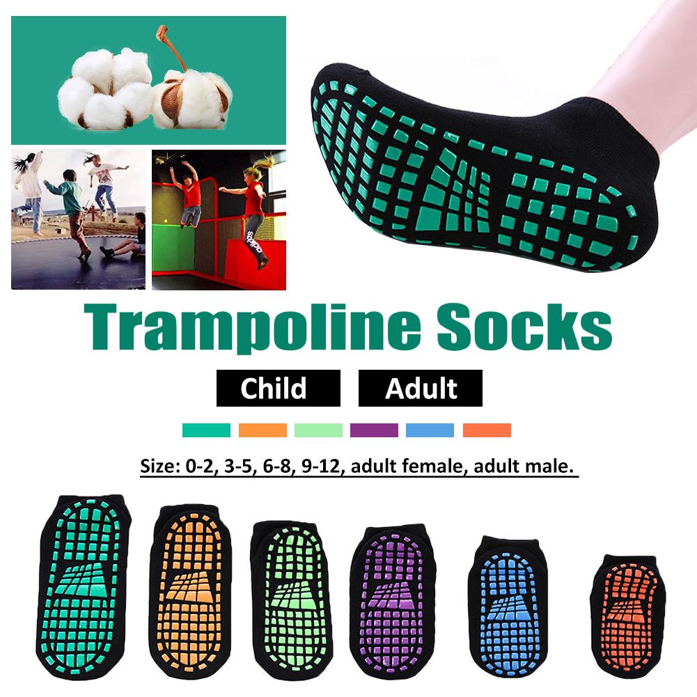 Børn polyester bomuld anti-skridsikker sokker trampolin sokker voksen behagelig slid skridsikker sports sokker polstring bandage pilat
