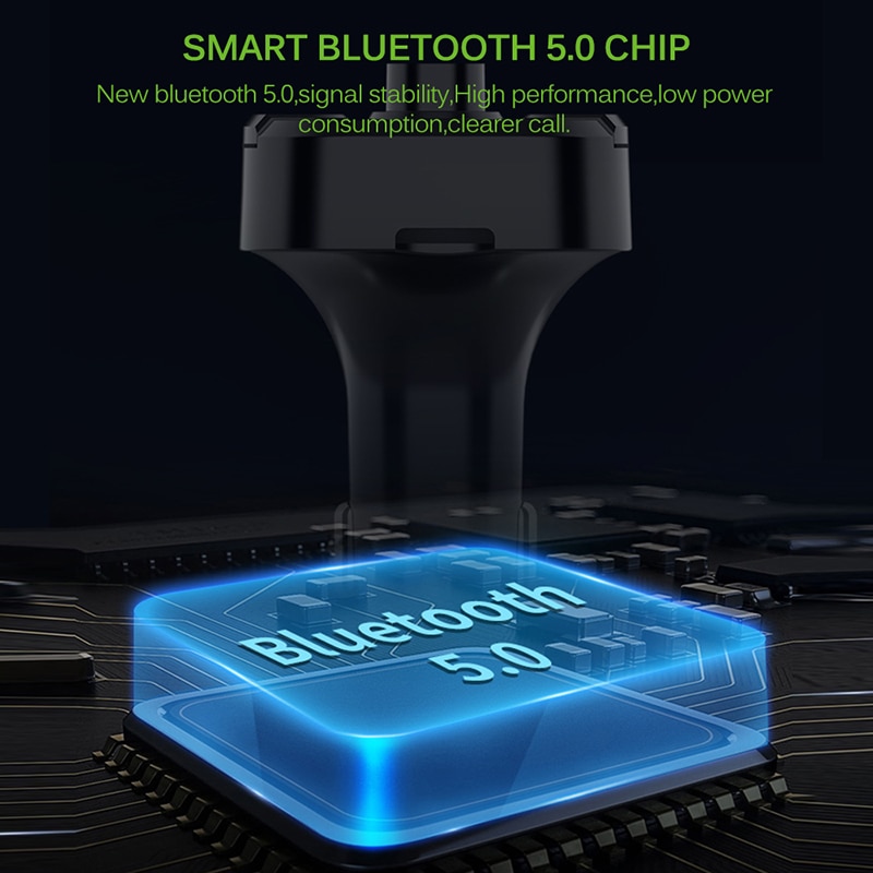 Onever coche Fm Transmisor LCD MP3 reproductor inalámbrico Bluetooth Kit de coche 3.1A rápido USB manos USB libre cargador FM DEL MODULADOR