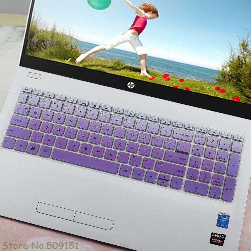 16 16.1 inch Laptop Keyboard Cover Protector For HP Pavilion Gaming 16 16-a0013tx 16-a0056tx 16-a0004la Notebook: GradualPurple