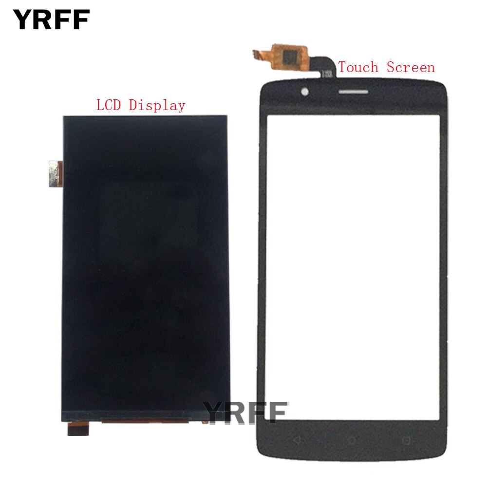 5'' Mobile LCD Display For FLY Cirrus 3 FS506 LCD Display Touch Screen Front Glass Digitizer Assembly Parts Tools Protector Film