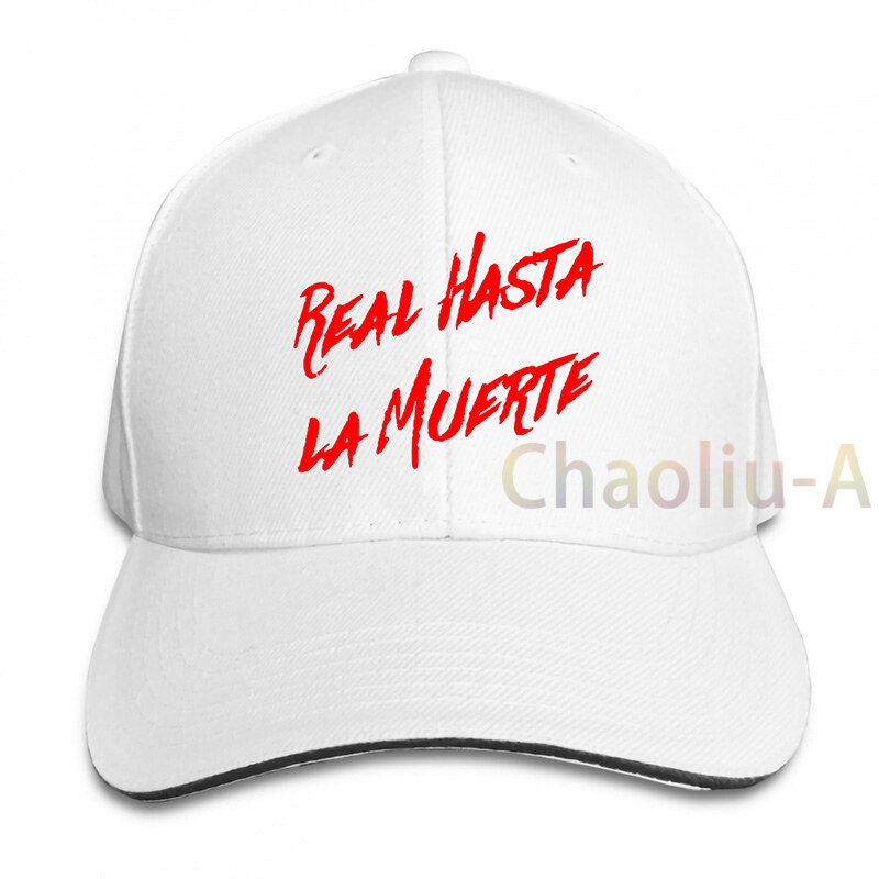 Reale Hasta La Muerte Anuel AA Album Adulto Fan Concerto Formato berretto da Baseball uomo donna Trucker Cappelli di modo cappuccio regolabile: 1-White