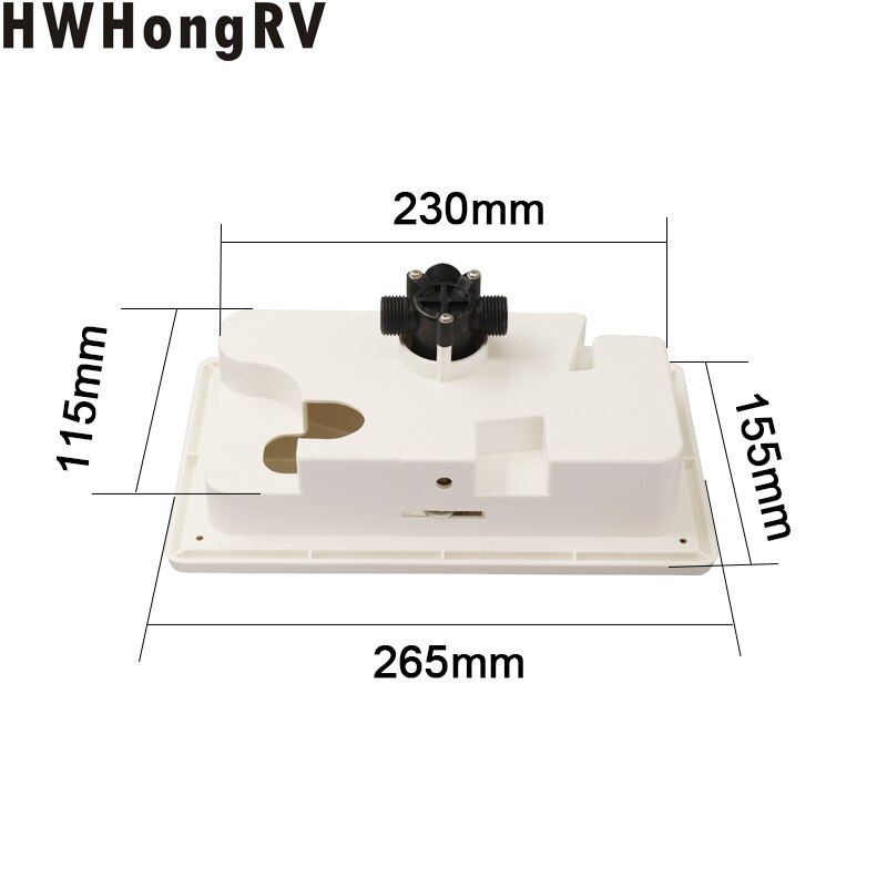 Kit de caja de ducha Exterior para RV, grifo de ducha Exterior con cerradura, para vehículos al aire libre