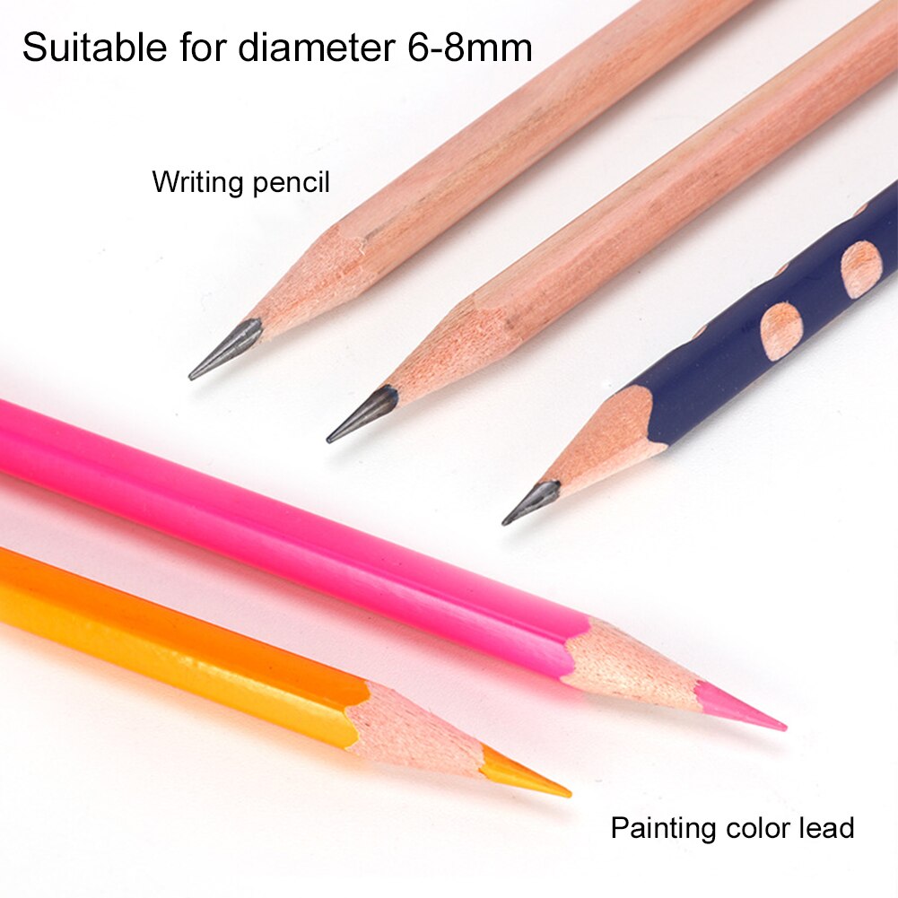 Electric Pencil Sharpener Durable Home Office Heavy Duty Portable Artists School Classroom Helical Blade Auto Stop Student Fast