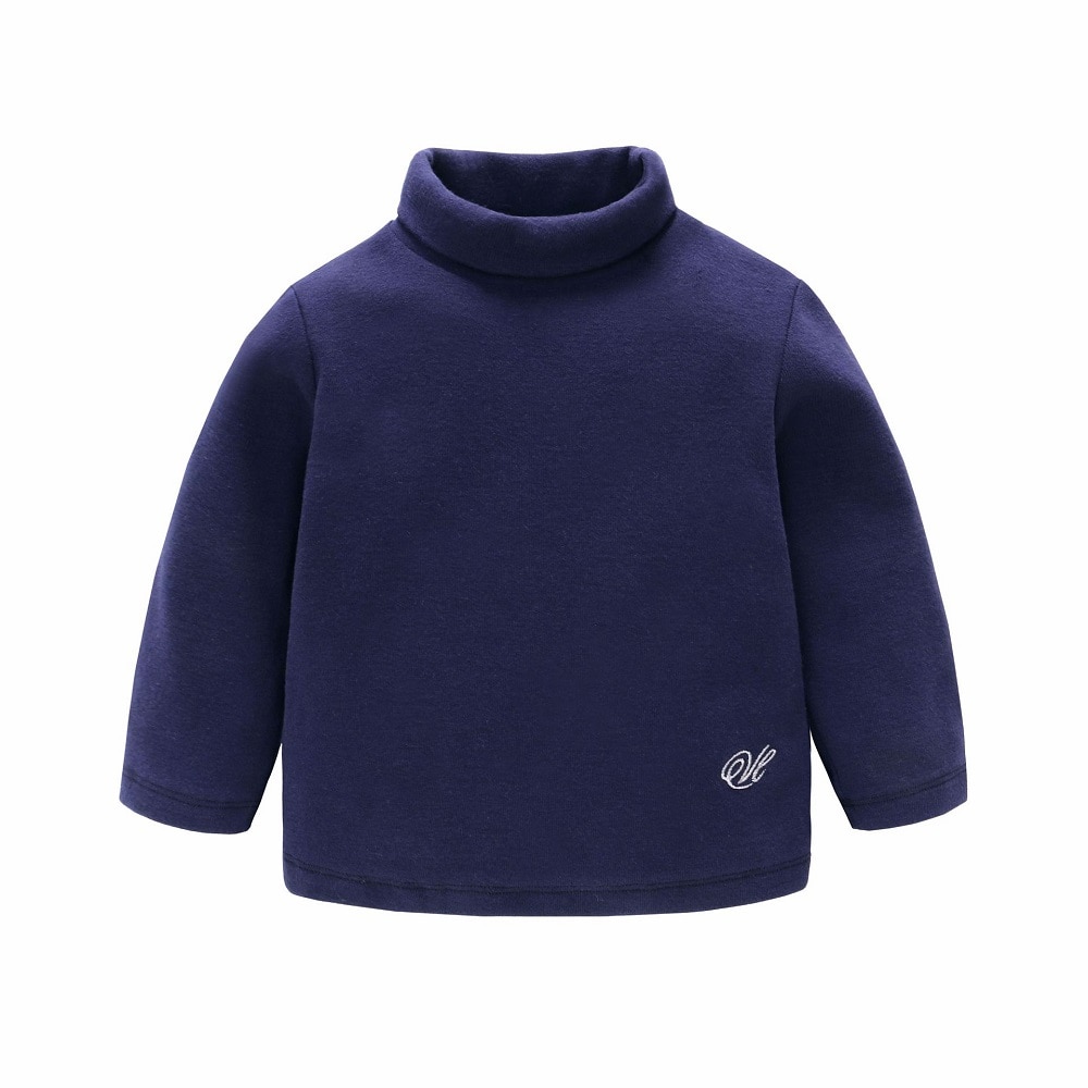 Vlinder – T-shirt à manches longues pour enfants, joli haut à col haut pour garçons et filles, 9M ~ 4T