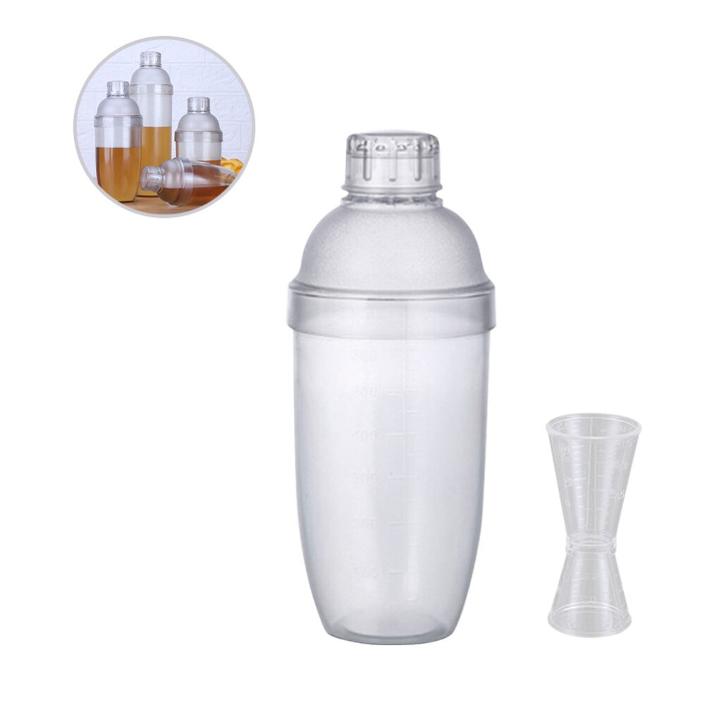 2 Stuks Mixer Cup Pc Hars Transparante Pot Hand Schudden Cup Cocktail Shaker Clear Bar Shaker Thee Cup Shaker Met zeef Een: As Shown 1