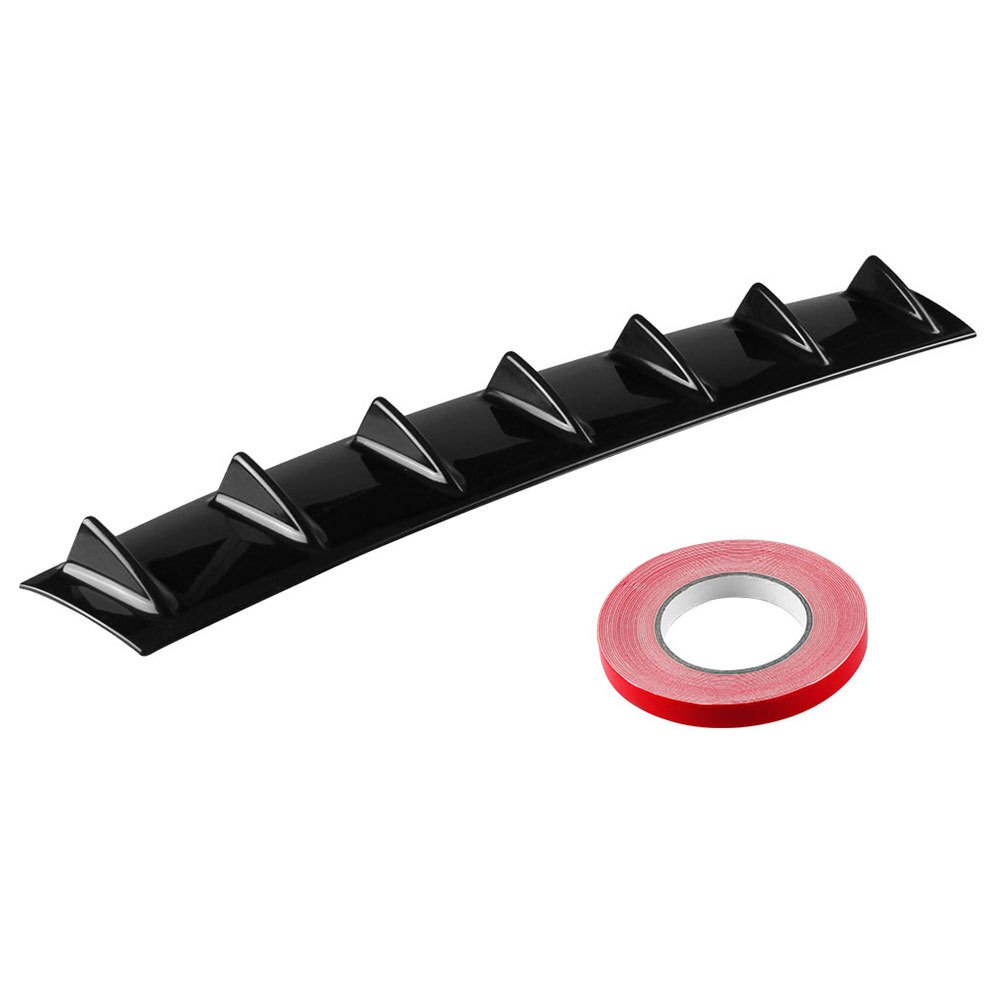 1pcs Car Rear Bumper Diffuser Chassis Spoiler Universal Fin Style Wing Lip Diffuser Car Accessories: Large