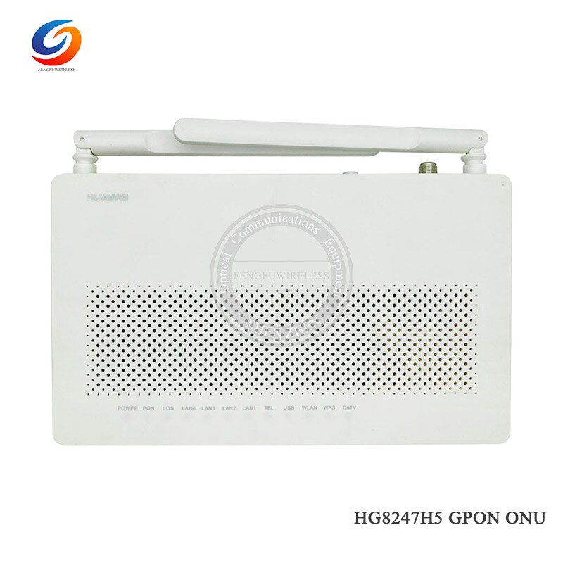 Hotsale 100% Original 1GE + 3FE + WIFI + CATV SC APC GPON ONU HG8247H5