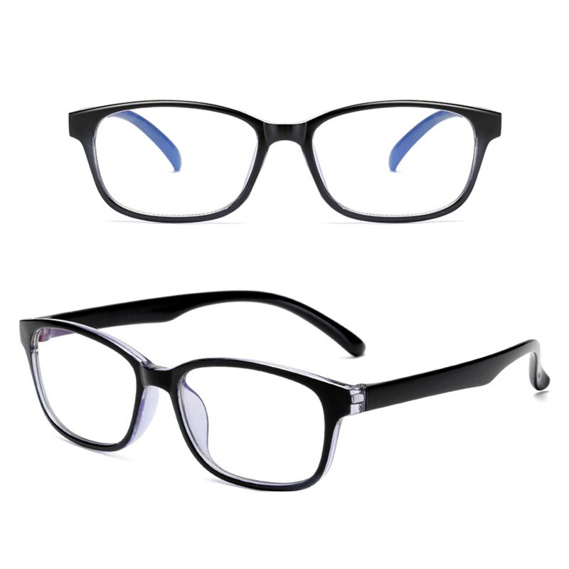 Blå filter computerbriller fotokromiske solbriller kvinder mænd skifter automatisk farveændrende briller anti blue ray uv: Sortblå