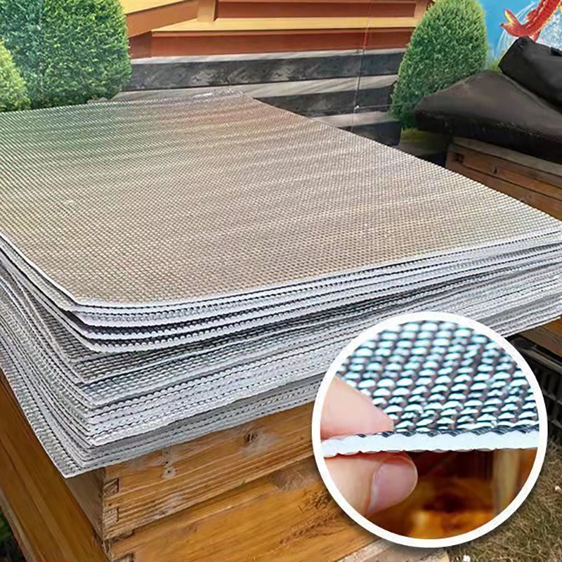 Film réfléchissant pour ruche, revêtement d'isolation thermique, protection solaire, imperméable, épais, rafraîchissant, fournitures d'outils pour l'apiculture, 8 pièces: Default Title