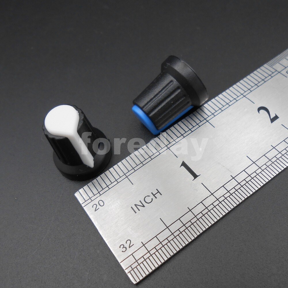 1000PCS X 6mm WH148 potentiometer AG2 Plastic knob cap M6 Plum Handle for amplifier Yellow Red White Orange Blue *FD661-665