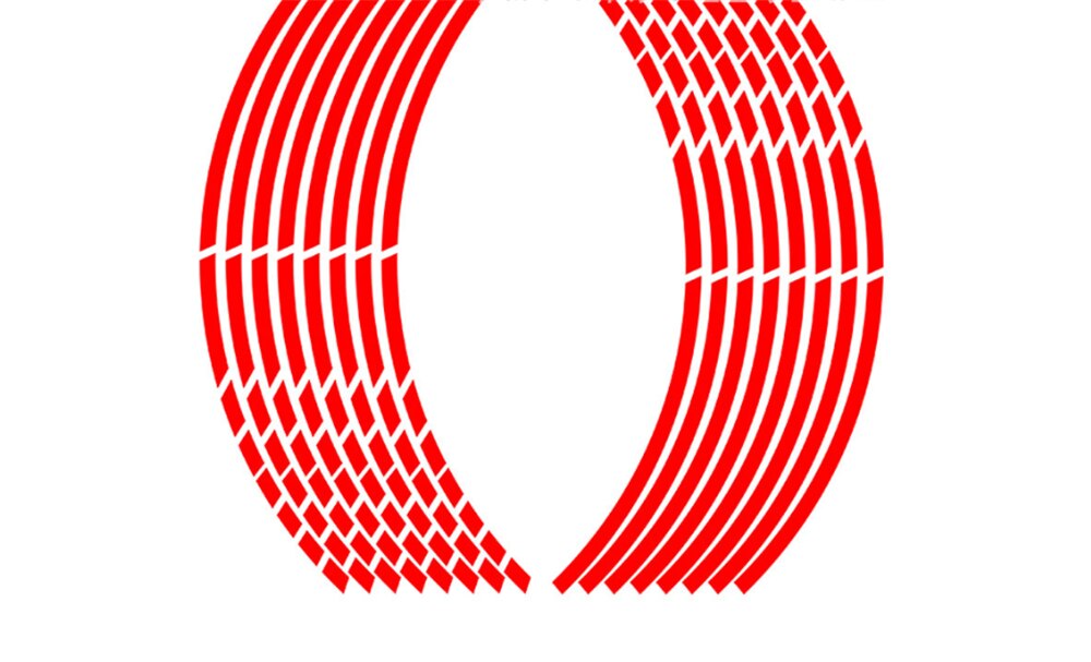 Motorcycle personality modified steel wheel hub sticker for YAMAHA FZ6S FZ6N FZ6R YBR 125 MT-03 MT-25 FAZER600: Red