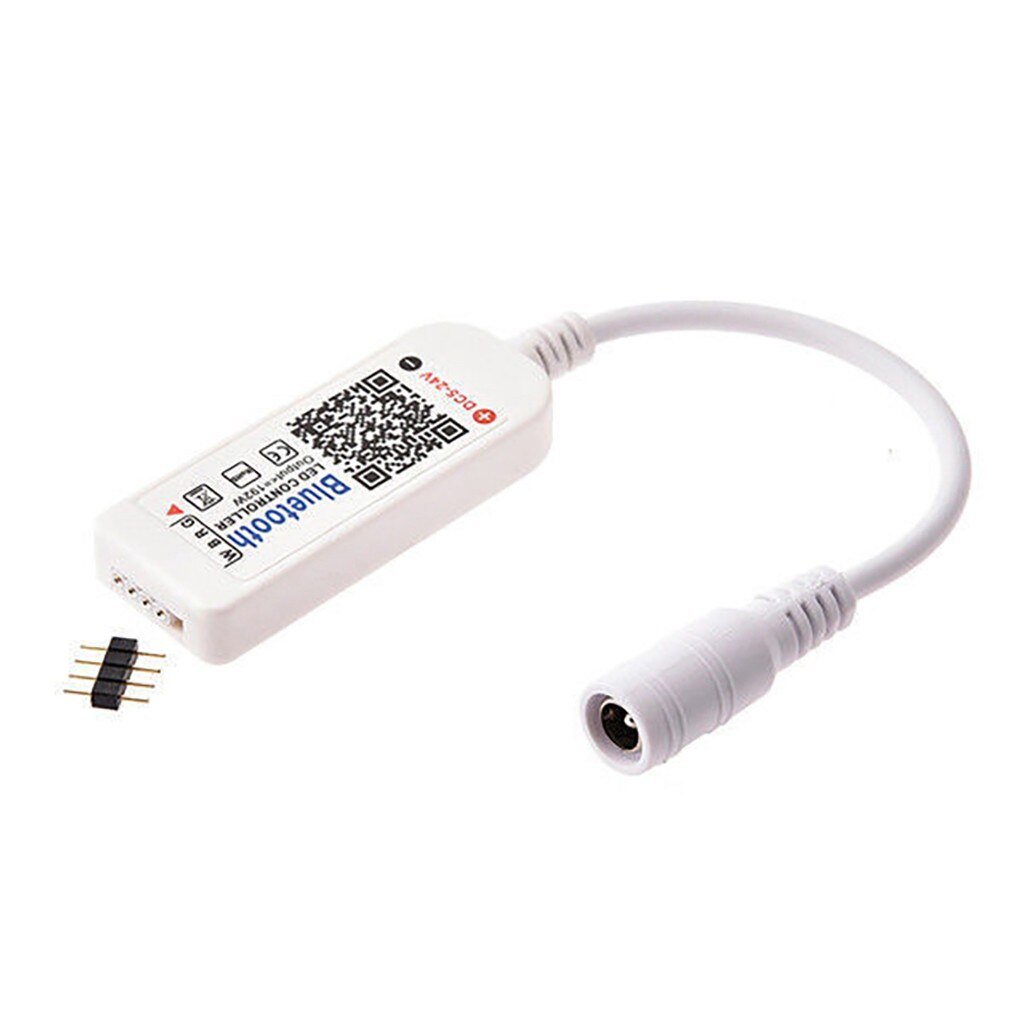 Wifi Mini Rgb Bluetooth Controller Dc 5V 12V 24V Mini Muziek Bluetooth Controller Light Strip Controller Voor rgb Rgbw Led Strip: WHITE