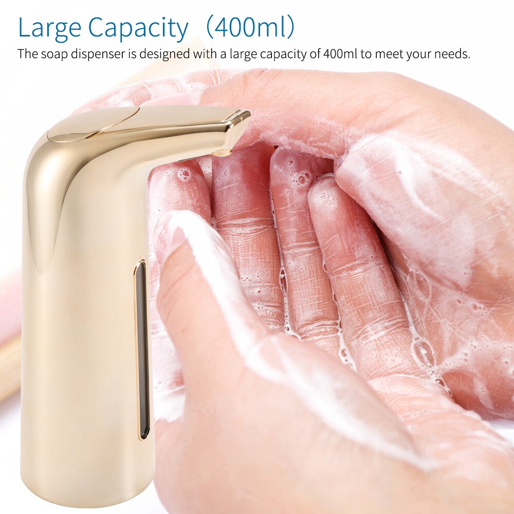 400ML Automatic Soap Dispenser Hand Free Touchless Sanitizer Bathroom Dispenser Smart Sensor Liquid Soap Dispenser For Kitchen