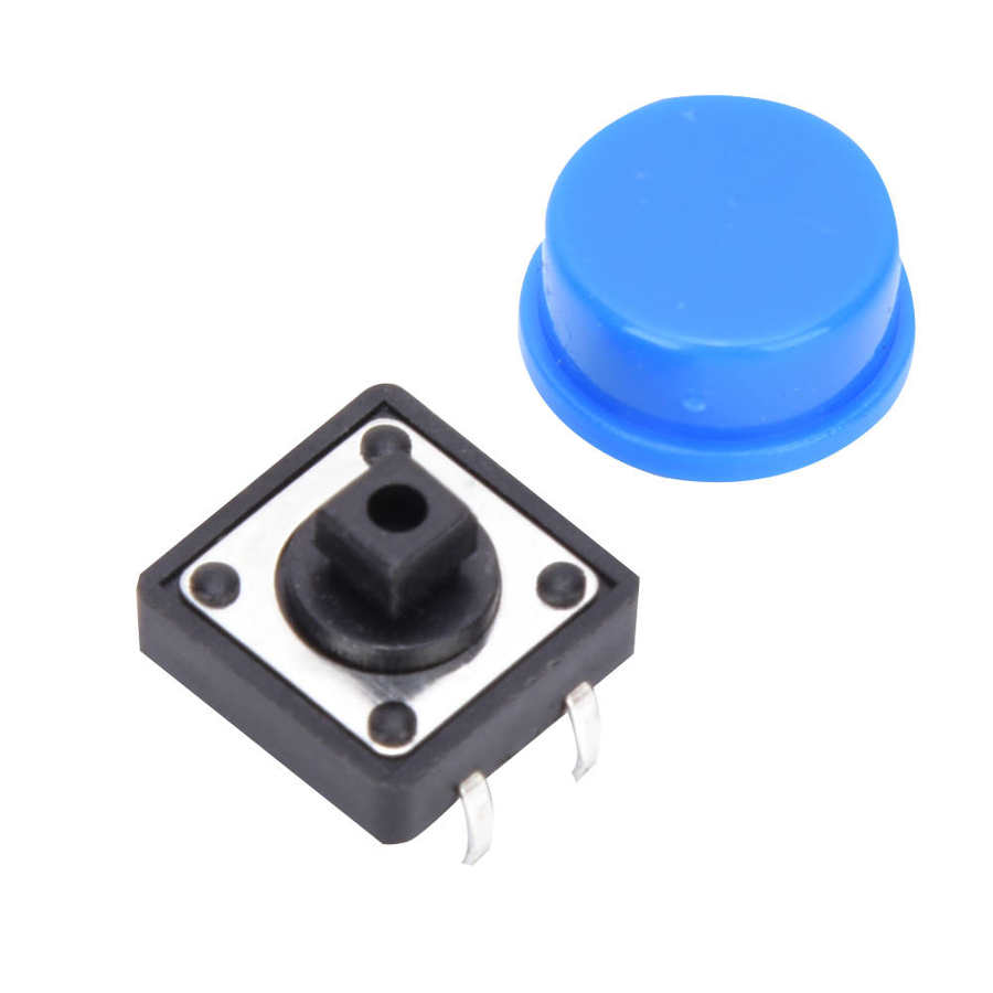 60 Pairs 4 Pin Blue Tactile Push Button Switch Micro Switch for Electronics