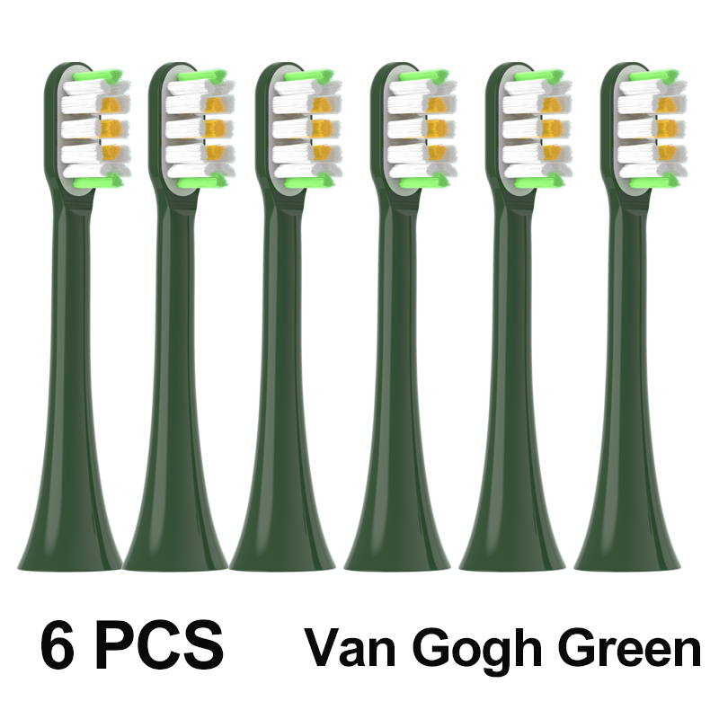 Replacement Toothbrush Heads For SOOCAS All Series X3U/X3pro/X3S/D5/D2 Sonic Electric Toothbrush Soft Bristle Nozzle: SKY BLUE