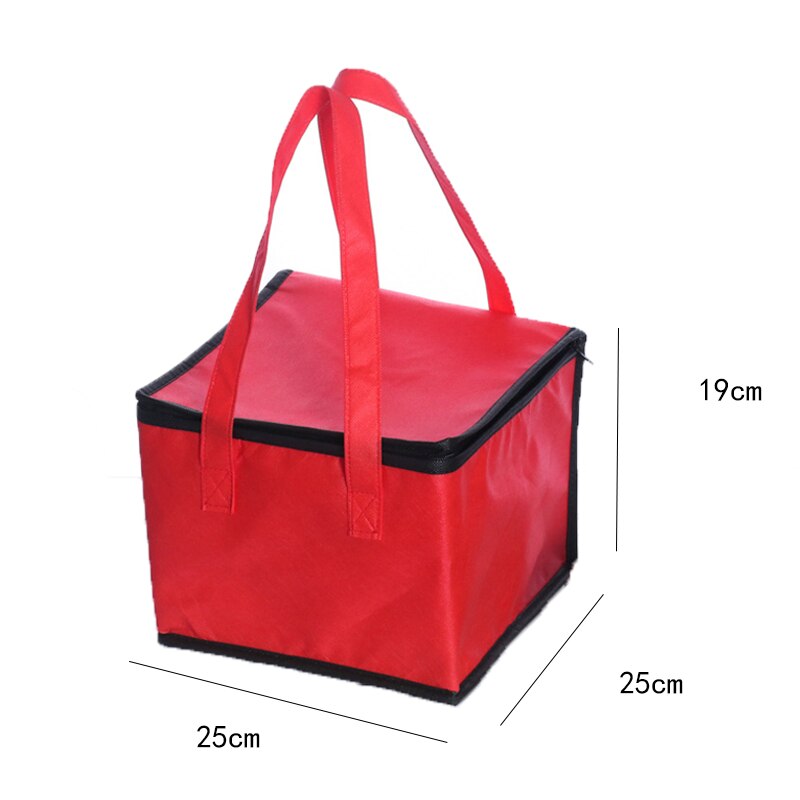 Outdoor Camping Picnic Bag Waterproof Insulated Thermal Cooler Bag Portable Folding Picnic Lunch Bags Big Picnic Basket: Red-6 Inch