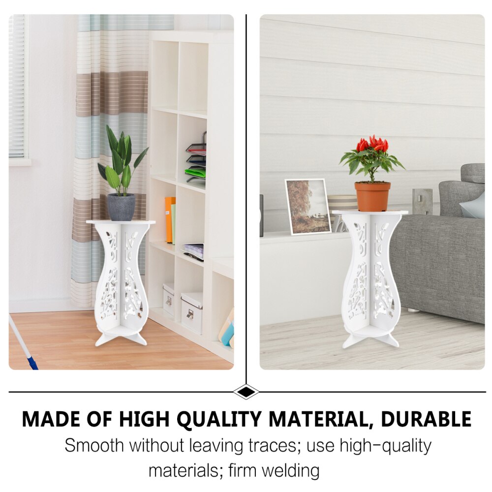 1 Pc Flower Rack Simple Wooden Indoor Durable Flower Stand Flower Rack Plant Rack Flower Shelf for Balcony Home Office Living Ro