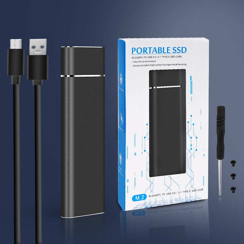 Boîtier pour disque dur SSD SATA NGFF M2, boîtier externe M.2 à type-c USB 3.1, Support 2230, 2242, 2260, 2280