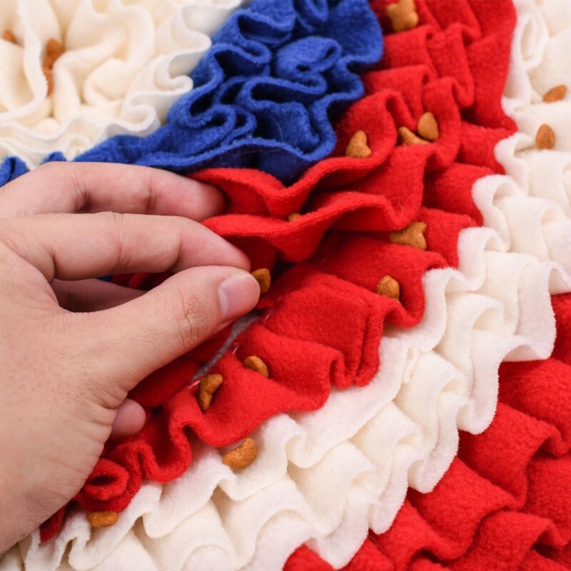 Dog Plush Toy Snuffle Mat Stuffed Treat Dispensing Shield Interactive Chew Toys Relieving Stress Improving Health