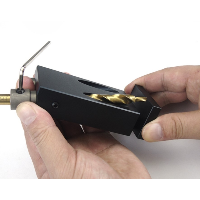 Mini jigg kit med 9.5mm bor skruetrækkernøgle og tilbehør træ værktøjssæt træbearbejdning diy værktøj