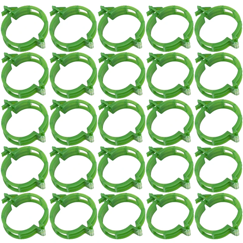 Garden Vine Strapping Clips, Suporte da planta, Fivela Empacote, Suporte do anel, Ferramenta de Tomate, Suprimentos de Jardim, 10Pcs, 200 Pcs: 4XL / Marrom