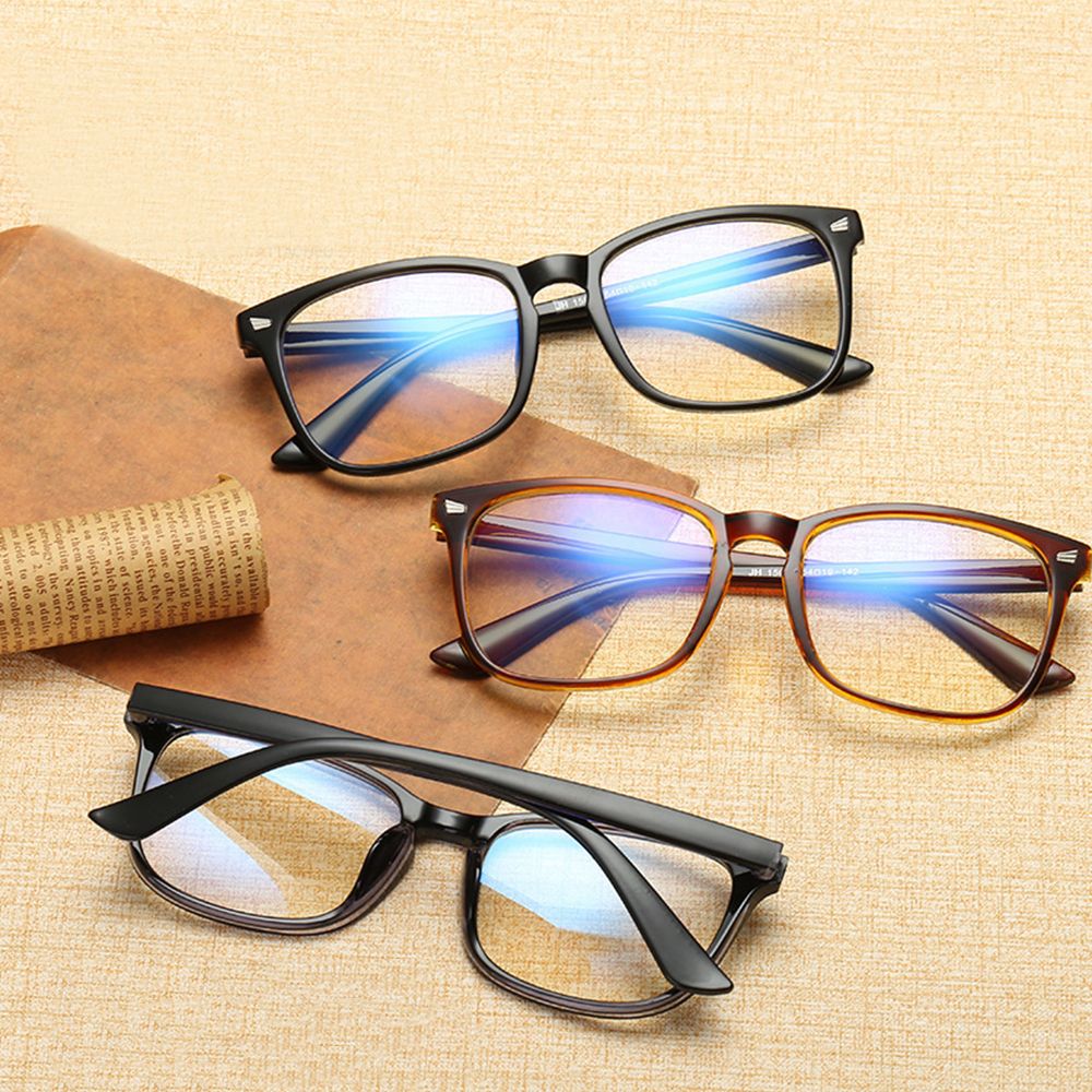 Women Men Transparent Computer Glasses Spectacle Frame Anti Blue Ray Clear Lens Eyeglasses Portable Vision Care Optical Glasses