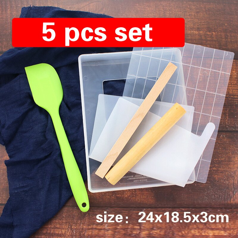 FAI DA TE Torrone Stampo FAI DA TE Candy Fare Stampi Trasparente Zucchero Maker Set Shaqima Torrone Fatti A Mano Vassoio Strumento di Rotolamento Spille tappetino In Silicone: 5 pcs set Small