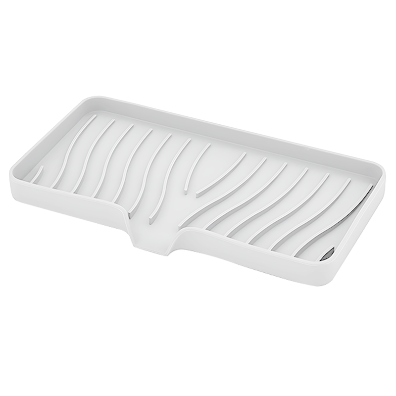 Caja de jabón de drenaje de silicona, soporte de esponja, bandeja de fregadero antideslizante, mesa de lavado creativa, bandeja de jabón para fregadero de cocina, escurridor de baño: Caqui oscuro