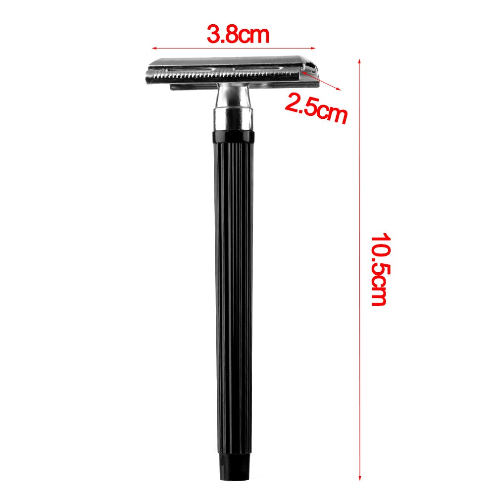 Traditional Classic Stainless Steel Double Edge Safety Razor Manual Shaver With A Blade Shaving Hair Removal Tool