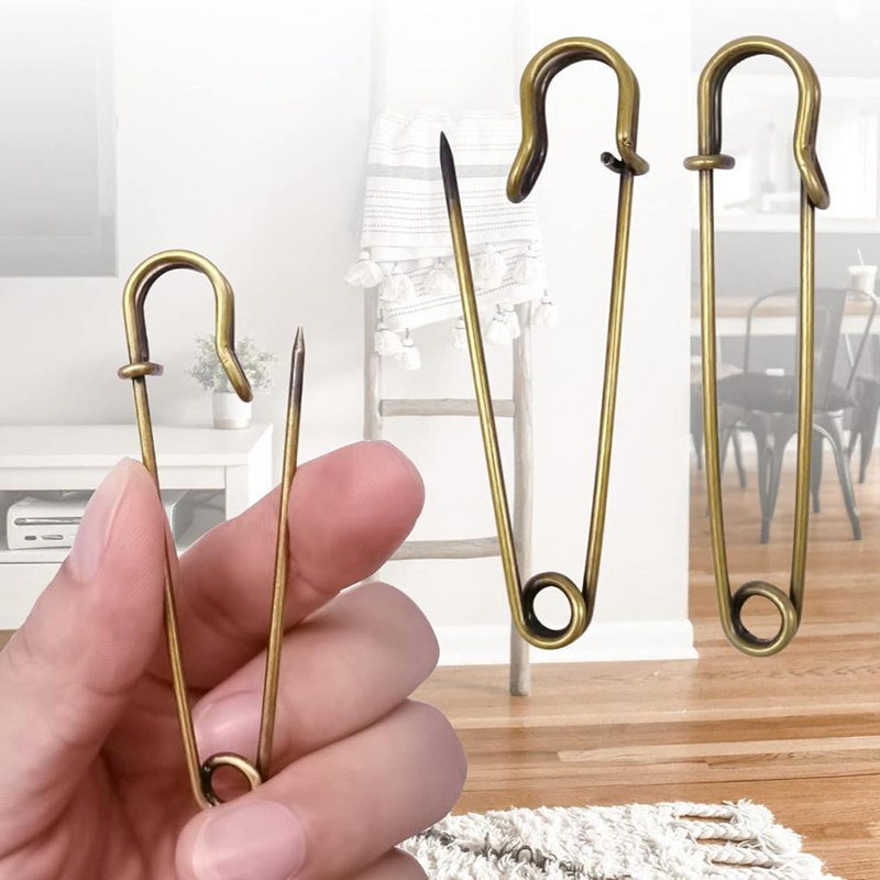 5/10/20 Pz Spille da balia 7.5 cm Grande spilla da balia Perni da balia resistenti per vestiti Coperte di tela in pelle Artigianato Gonne Forno