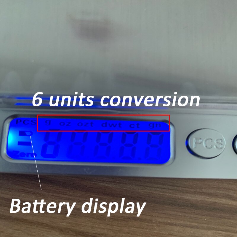 Kitchen Scale with 2 tray Digital Food Scale 6 units conversion 0.1garm Accurate Measurement LED Display