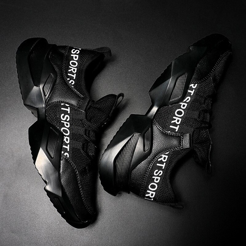 Lette åndbare sneakers mænd alle røde sorte hvide mesh sko mænd mænd fritidssko herresko