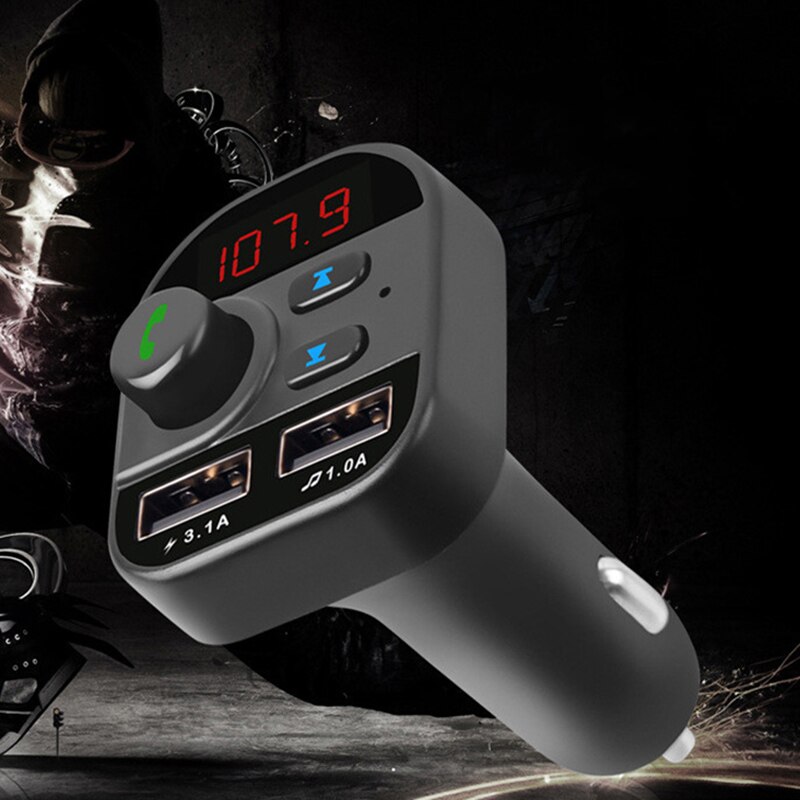 805E coche Mp3 Bluetooth 5,0 Fm Tarjeta de reproductor Fm Bluetooth cargador de coche Bluetooth Mp3 Kit de manos libres de coche