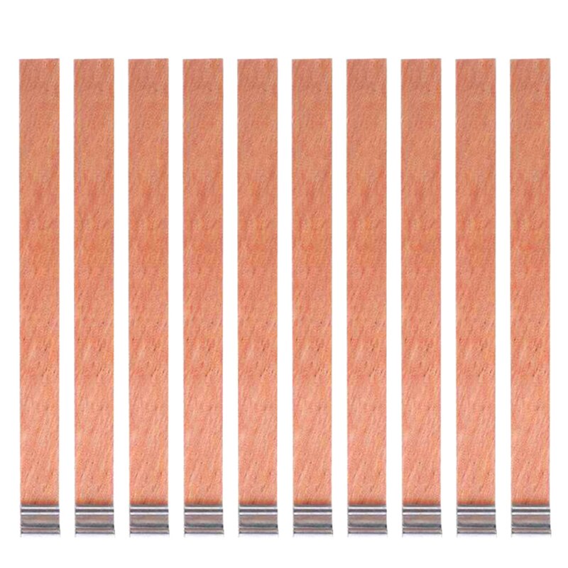 20 Set de madera mecha para velas con Sustentador Tab mecha de vela Core para DIY fabricación de velas de soja Parffin cera 12,5mm 75mm 130mm