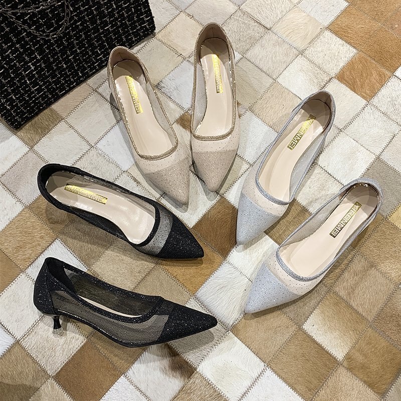 femmes talons hauts paillettes talons clairs pompes dame bling mariage mariée Transparent femmes sandales noir chaussures épais