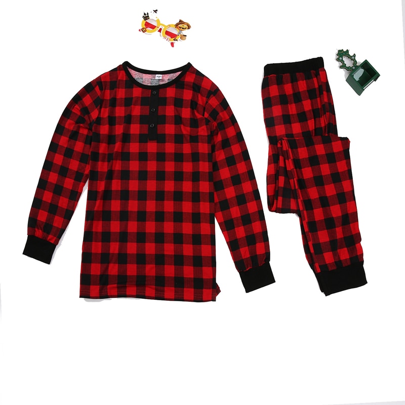 Julpyjamas familjepar pappa mamma och jag kläder mamma och dotter set mamma pappa son dotter bebis pyjamas kläder