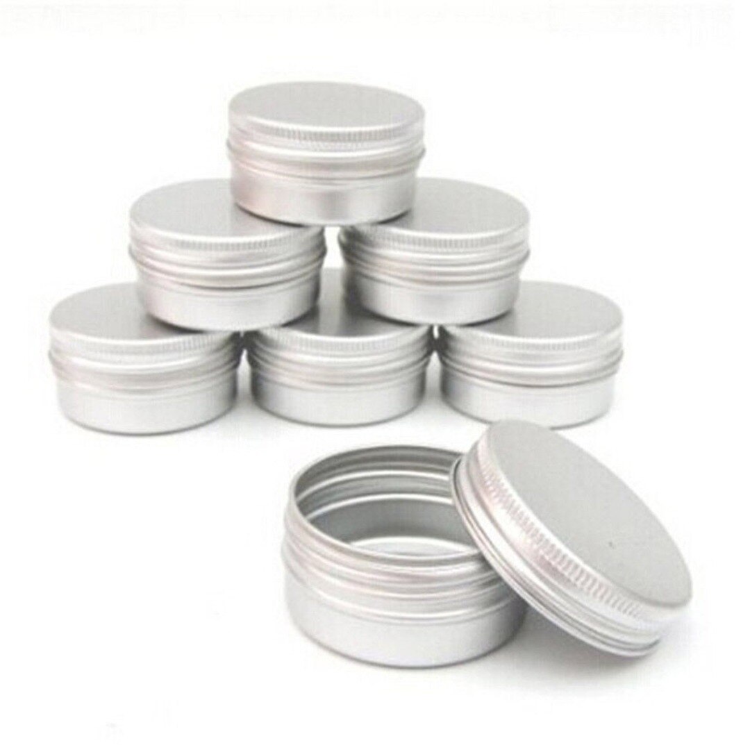 20Pcs Containers Lege Blikken 10Ml Aluminium Zilver Cosmetische Potten Lippenbalsem Potten Voor Gezichtsverzorging Oogcrème Lip balm Gloss Verpakking