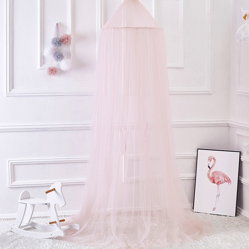 7 Kleuren Opknoping Kids Baby Beddengoed Dome Bed Canopy Katoen Klamboe Bedcover Gordijn Voor Baby Kids Lezen Spelen Thuis decor