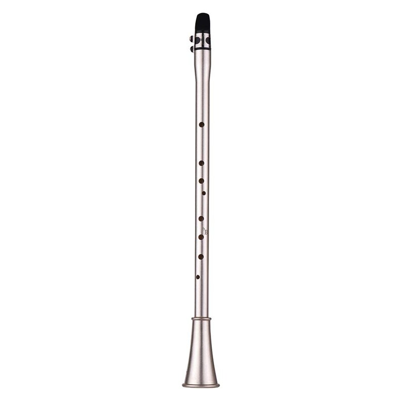 Mini enkel klarinet sax kompakt klarinet-saxofon abs materiale musikalsk blæseinstrument til begyndere med bærepose: B