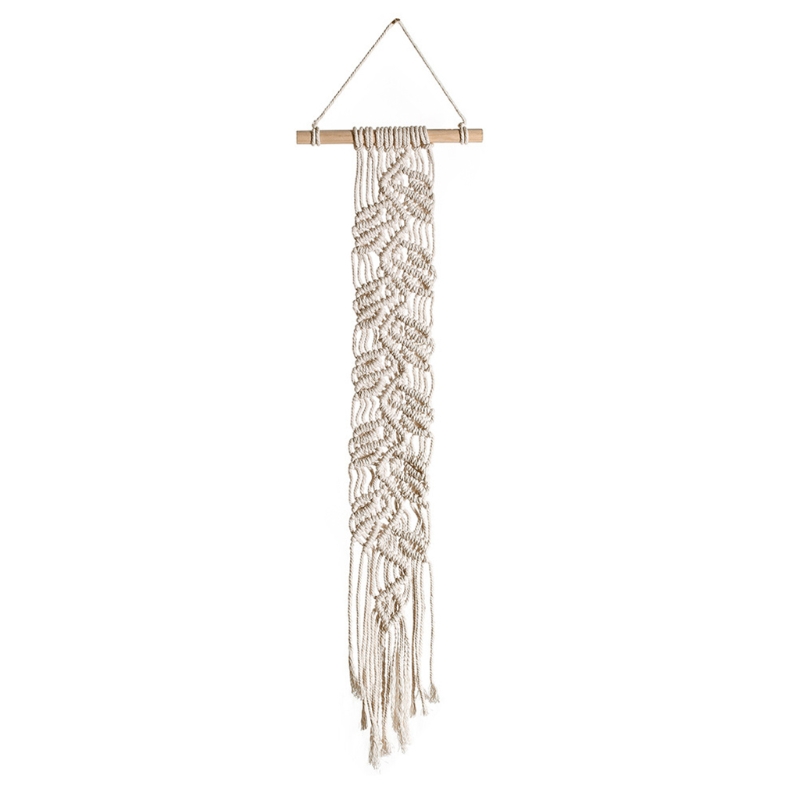 Nordic Macrame Hand Geweven Tapijt Boho Muur Opknoping Kamer Ornamenten Ambachten Geometrische Art Woonkamer Home Achtergrond Decoratie