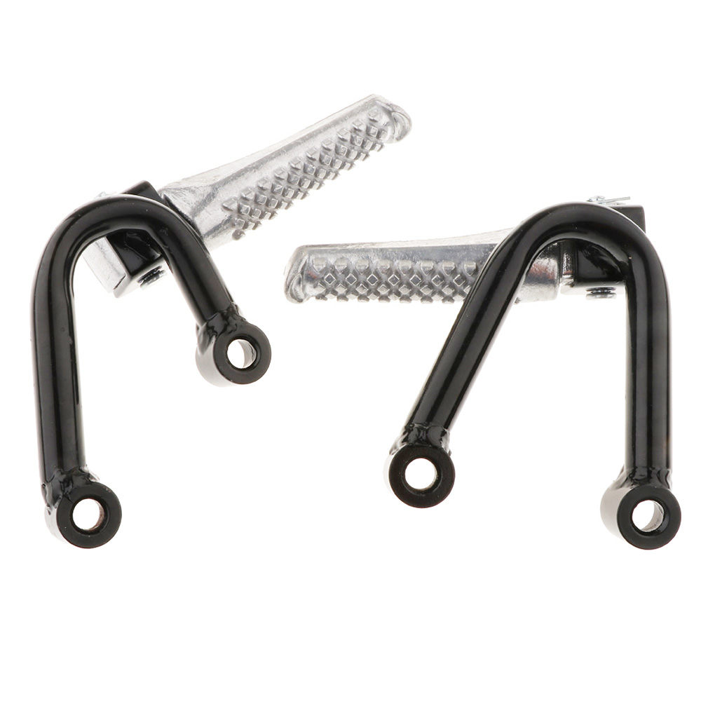 1 Paar Motorfiets Voetsteunen Voetsteunen Achter Passagier Voetsteunen Achter Pedaal Beugel Mount Universele Motorfietsen Accessoires
