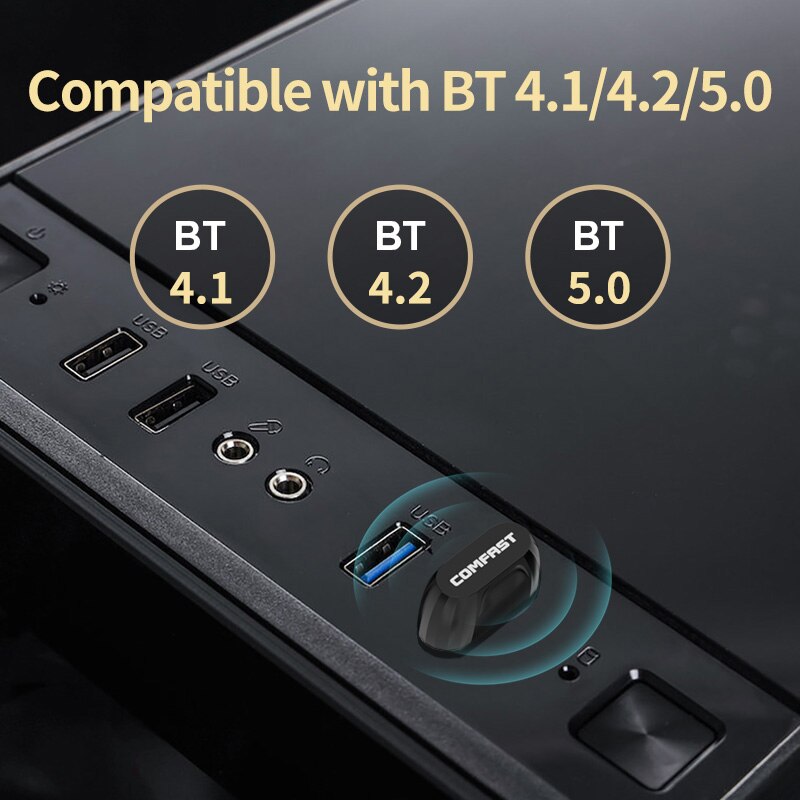 Mini USB Bluetooth-compatible BT 5.0 Adapter Wireless Dongle Audio Receiver Transmitter for PC Mouse Keyboard Laptop Speaker