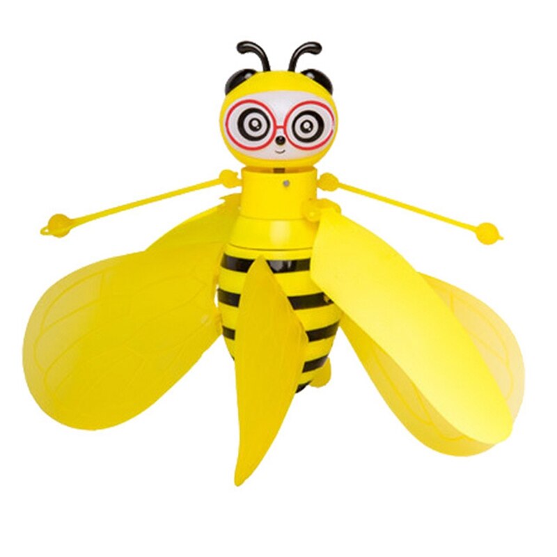 Flying Bee Infrared Sensor RC Animals Hand-Controlled Gesture Sensing Little Bee Flying Machine Mini Drone For Kids Toy
