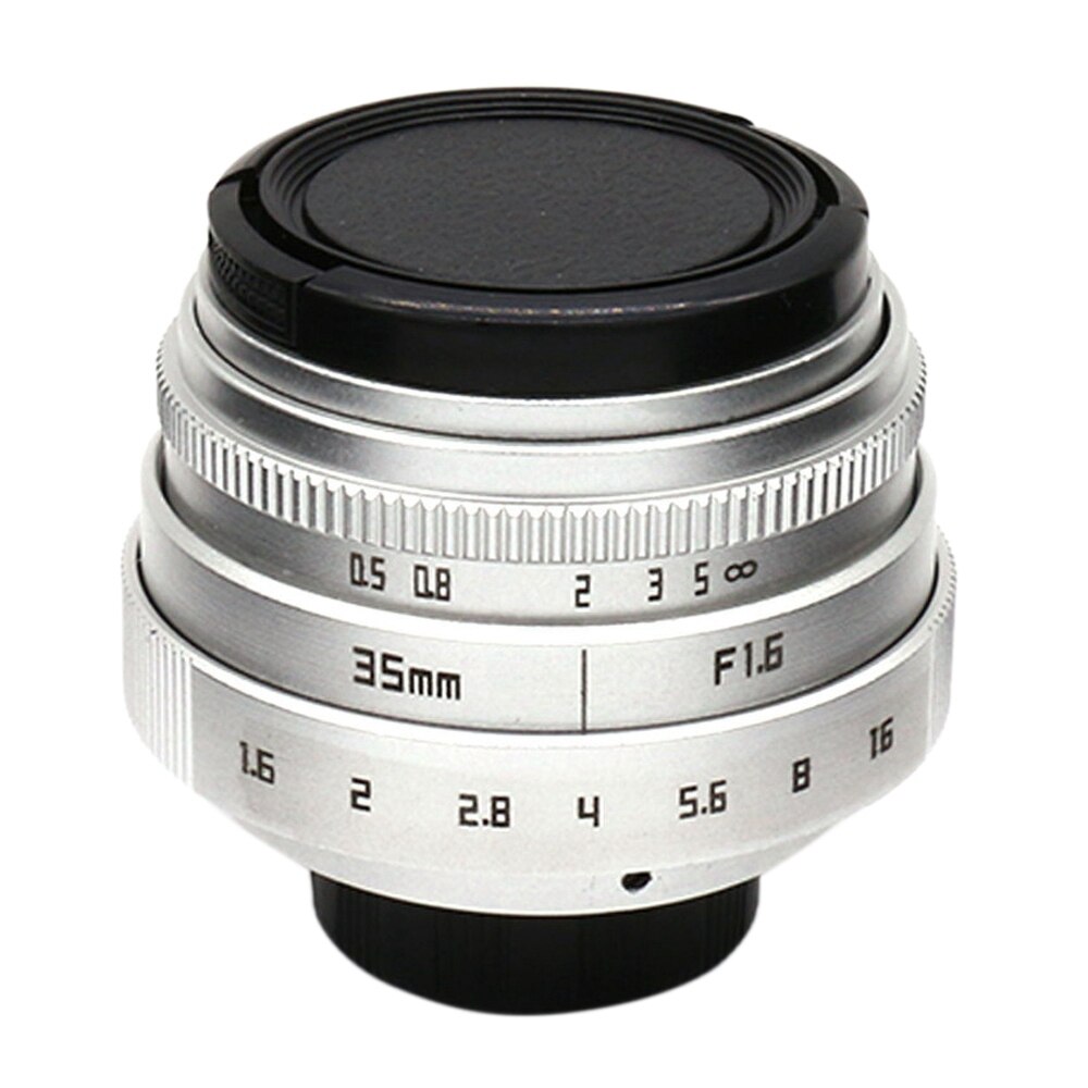 Lente da câmera da montagem de 35mm f1.6 c com anel adaptador para fujifilm X-E2 / X-E1 / X-Pro1 / X-M1 / X-A2 / X-A1 / X-T1