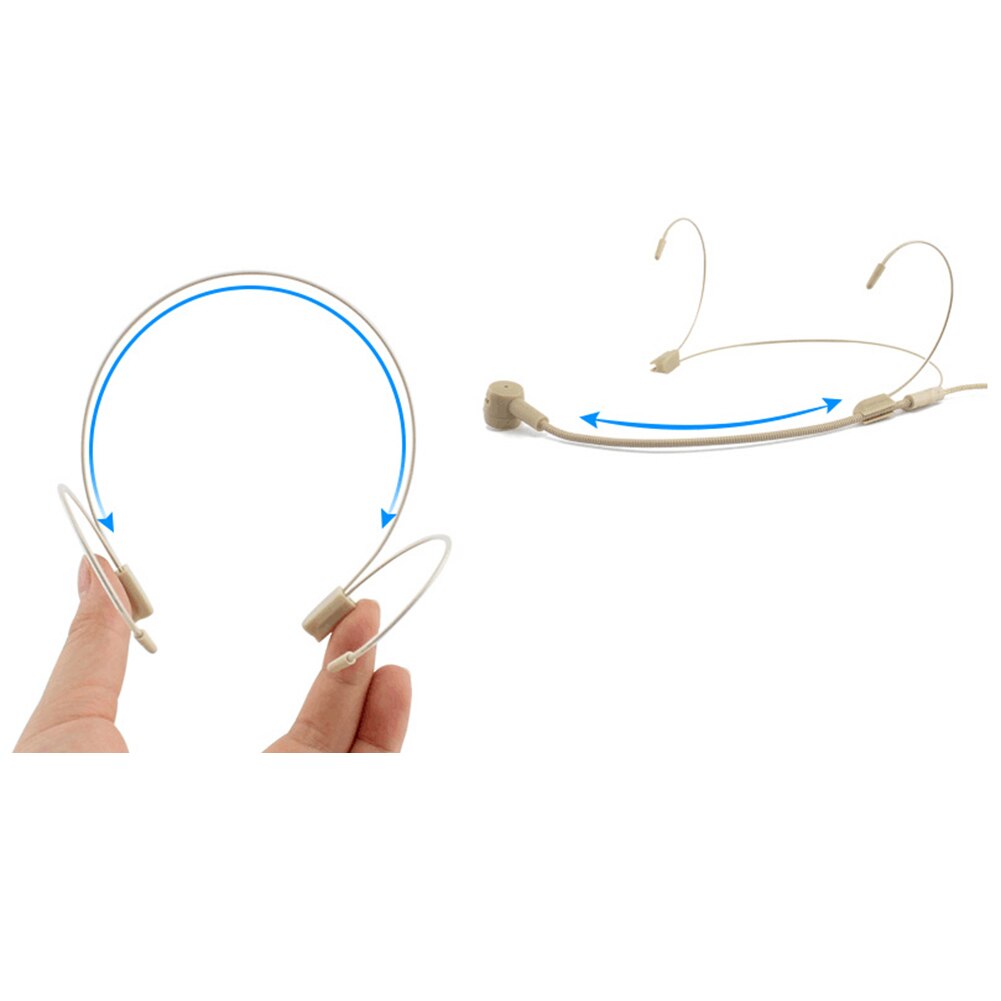 Ulanzi bekabelde microfoon headset docent tourgids optreden 3.5mm dubbele haak hoofdmicrofoon