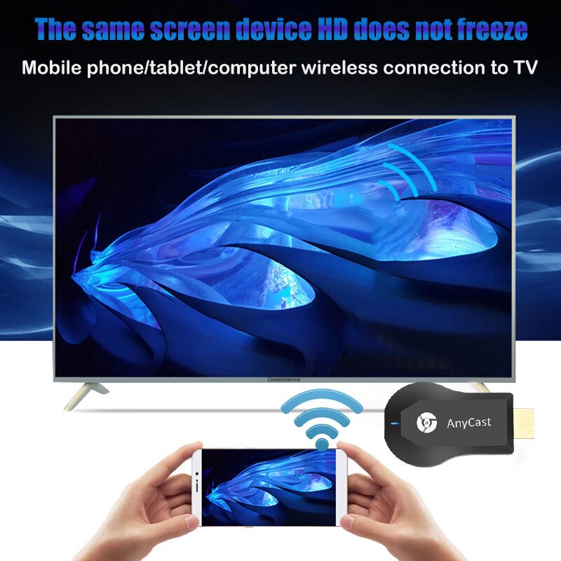 Voor Ios Android Pc Anycast M4 2.4G 4K Miracast Anycast Draadloze Dlna Airplay Hdmi Tv Stick Wifi Display dongle Ontvanger