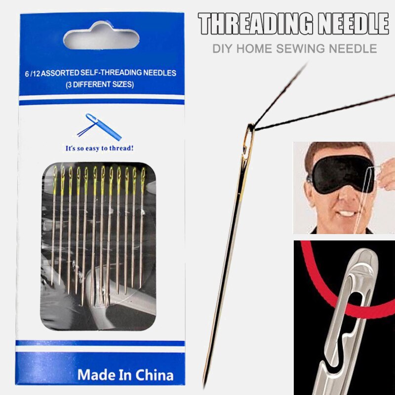 12 pcs/set Stainless Steel Sewing Needles Elderly ... – Grandado