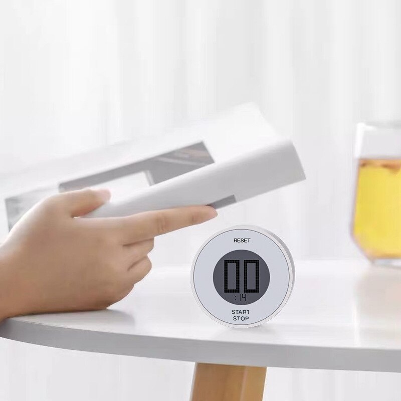 Kitchen Timer Clear Screen LCD Display 99 Minutes Strong Magnetic Countup Timer Home Rotating Timer Portable Kitchen Timer