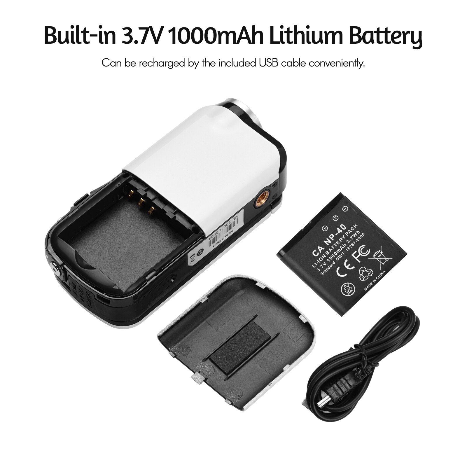 1080P Full Hd Mini Digitale Video Camera Dv Camcorder 24MP 3 Inch Draaibaar Lcd Touchscreen 18X Zoom Ingebouwde in Led Fill-In Licht