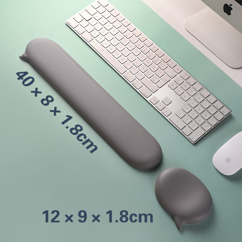 Mousepad Silicone Wrist Rest Support For Mouse Pad Computer Laptop Arm Rest For Desk Ergonomic keyboard pad mouse mat: Orange
